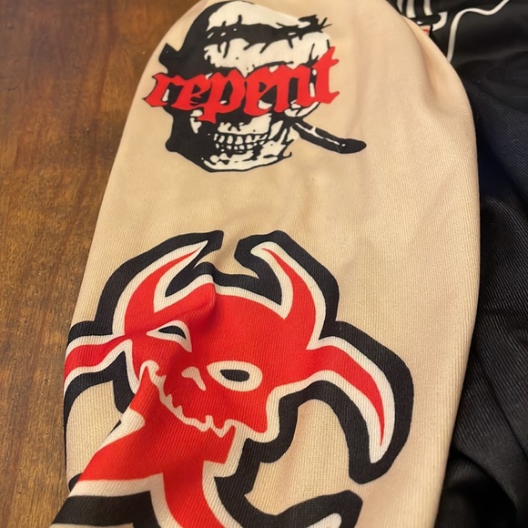 Repent Misfits Serabl Unleash The Chaos Moshpit Bomber Jacket - Picture 5 of 11